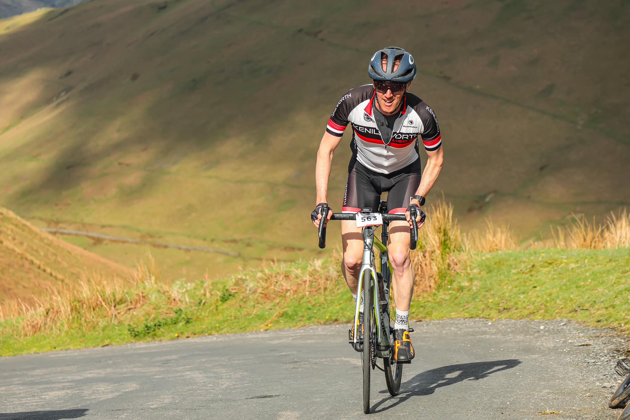 Photo of rider on Newlands Pass