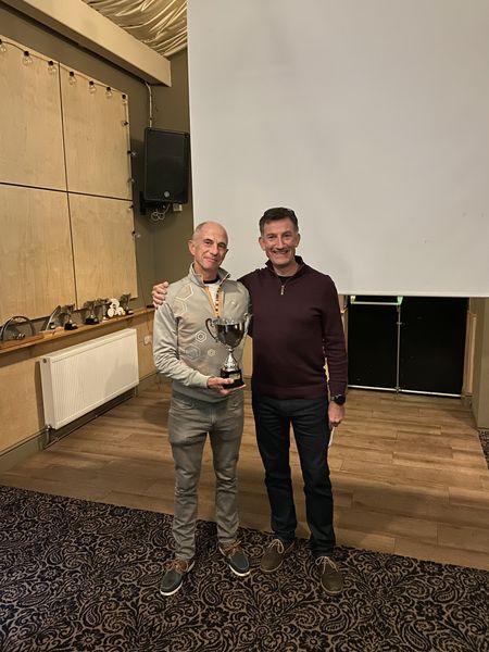 Mac McGready collecting award for sportsperson 2022